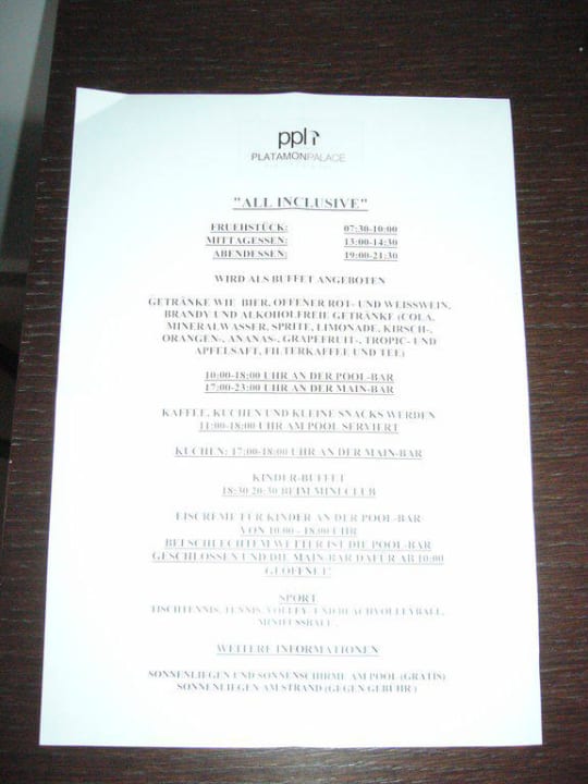 Nie wieder- Hotel Platamon Palace Cronwell Platamon Resort
