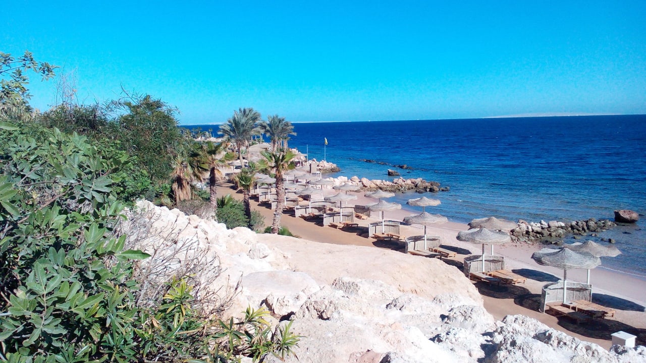 Strandabschnitt links Pickalbatros Citadel Resort