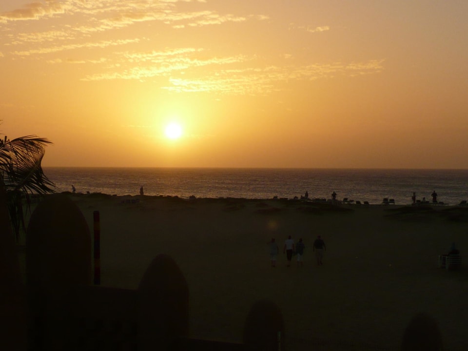 Sonnenuntergang am Strand von Sal Hotel Riu Funana
