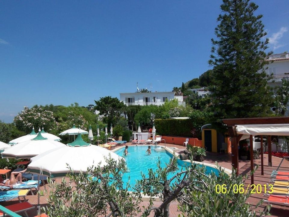 Garten mit Pool Hotel La Pergola & Villa Flavio Ischia