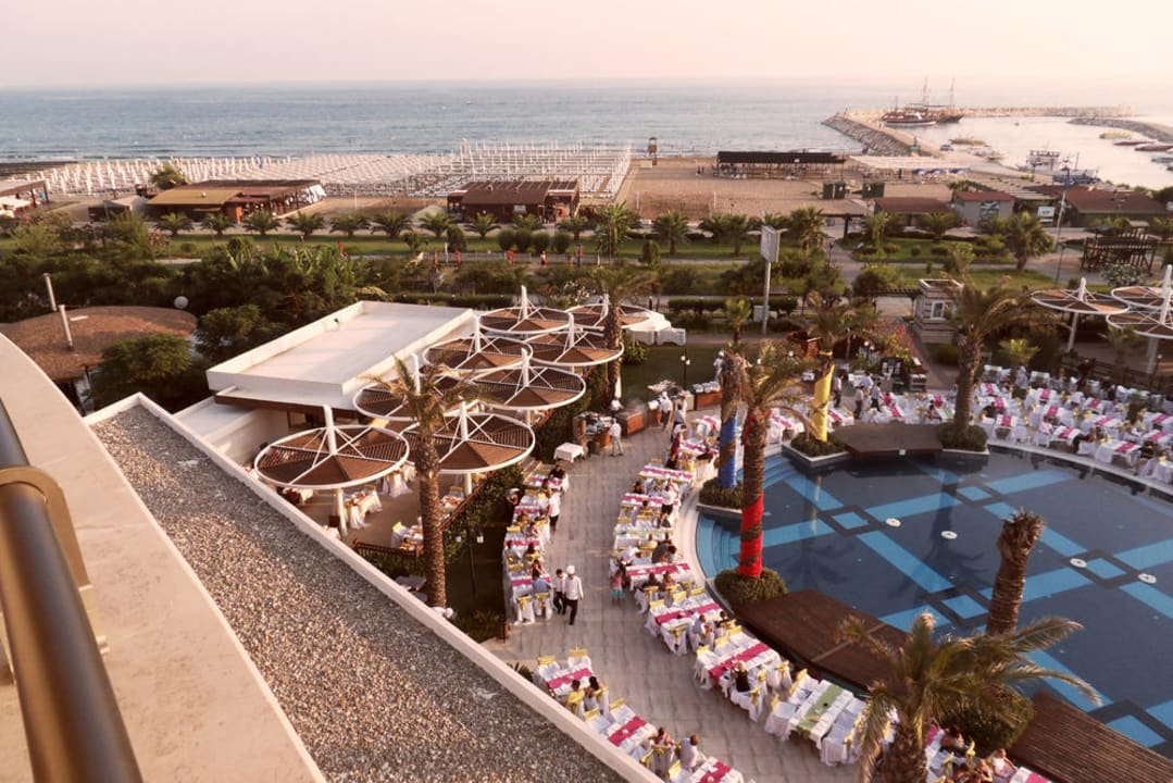 Blick aus Zimmer 4313 Sunis Evren Beach Resort Hotel & Spa