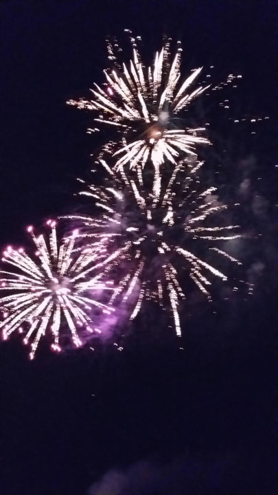 Neujahrsfeuerwerk am Strand Hotel Aurora