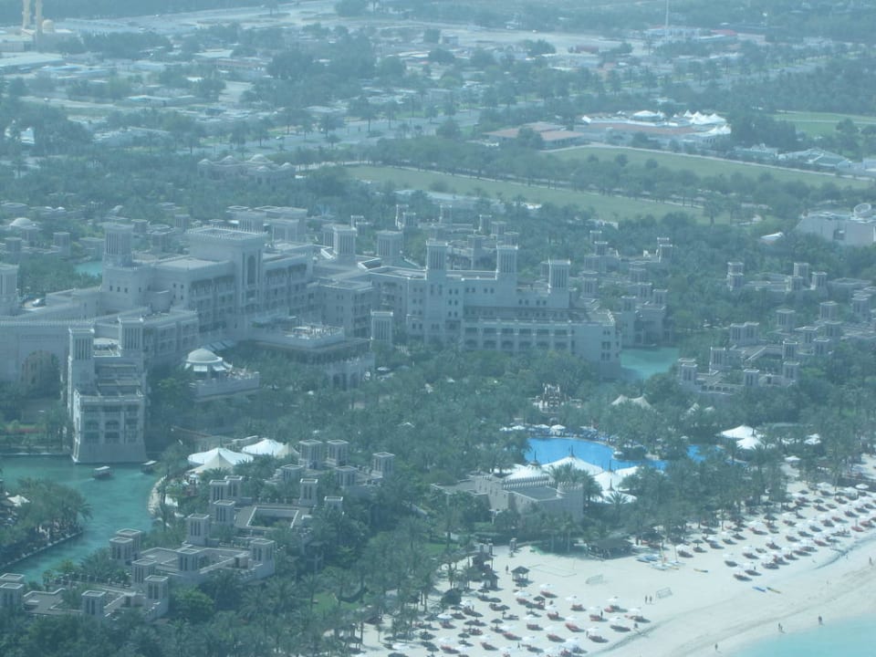 Al Qasr vom Burj al Arab (Al Muntaha) aus Jumeirah Al Qasr