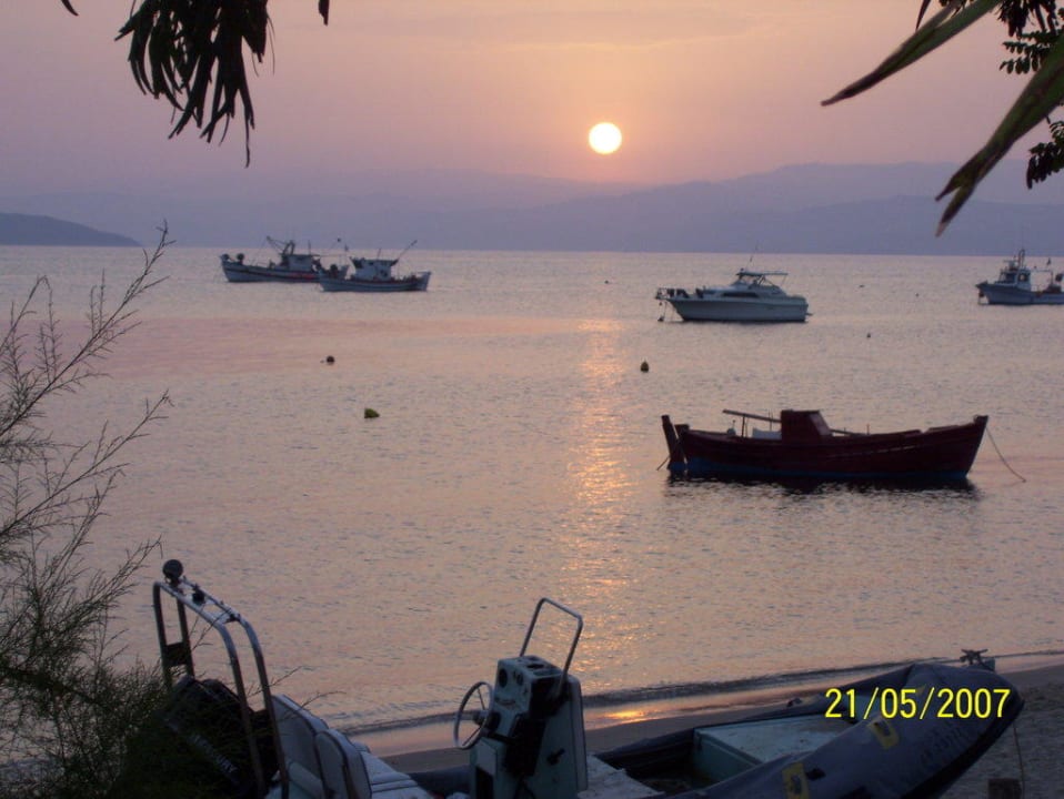 Sonnenuntergang in Ouranopolis Akti Ouranoupolis