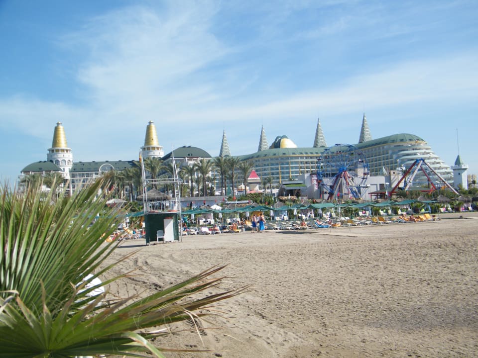Delphin Diva und Delphin Imperial vom Strand aus Hotel Delphin Diva