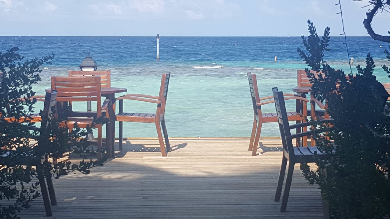 Terrasse am strandbar Embudu Village