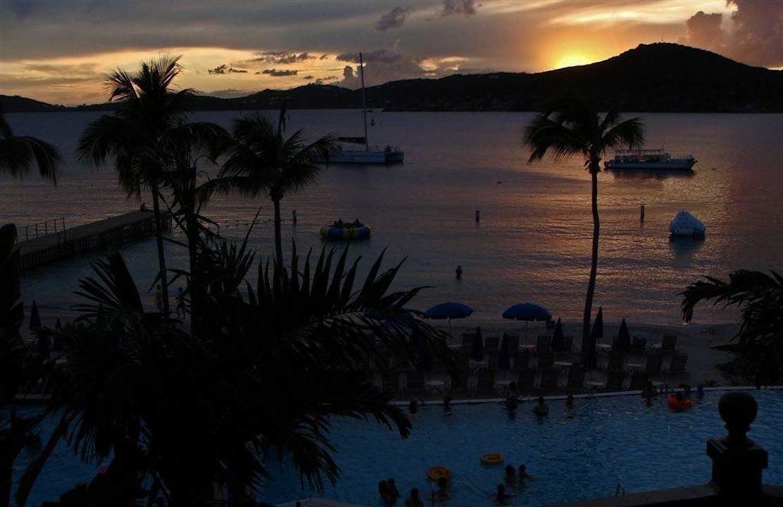 Sunset from unit Hotel Marriott's Frenchman's Cove