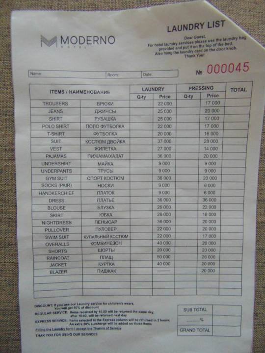 Sonstiges Moderno Hotel Tashkent