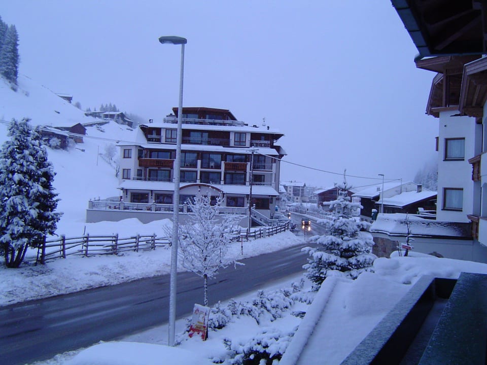 Blick vom Balkon Auenhotel