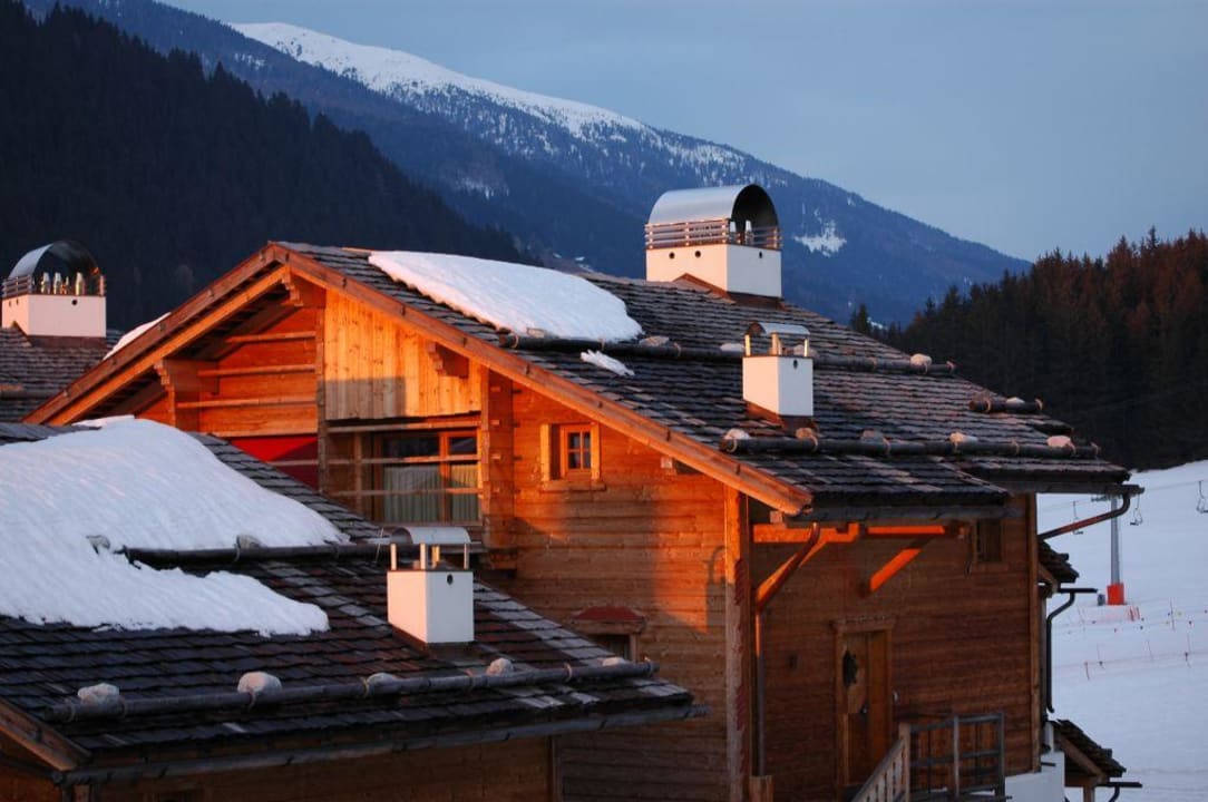 Al tramonto, prima di una serena buonanotte Post Alpina - Family Mountain Chalets