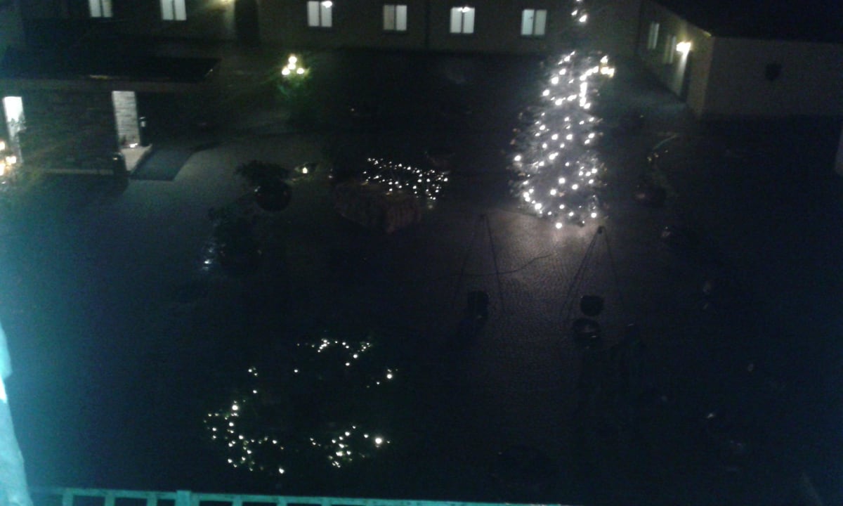 Innenhof Hotel Klostergut Jakobsberg