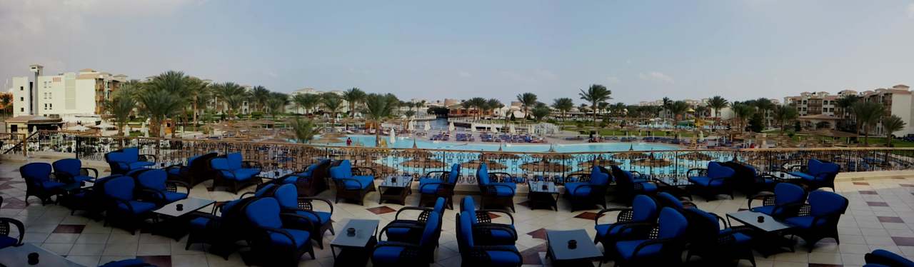 Panorama vom Haupüthaus aus Pickalbatros Dana Beach Resort - Hurghada