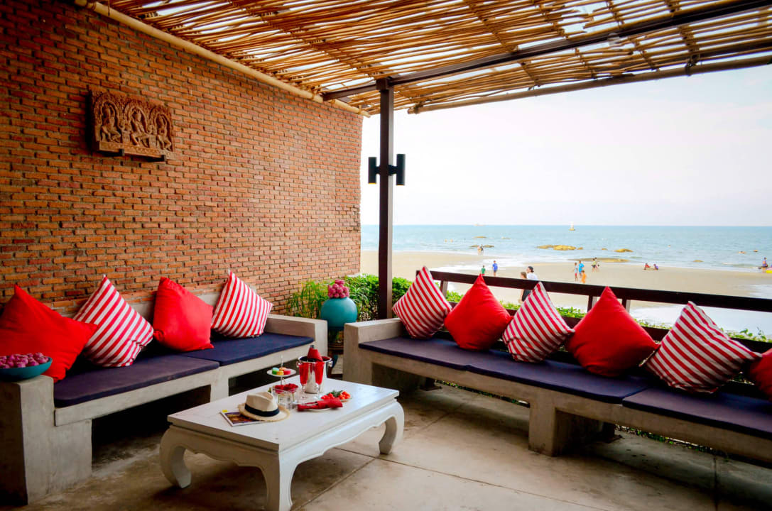 Beautiful View at our Ocean Front Restaurant Laksasubha Hua Hin