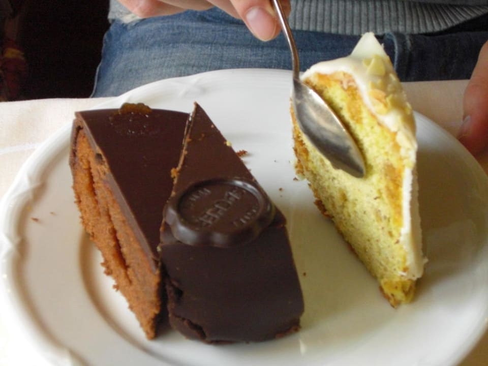 Ein paar süße Köstlichkeiten vom Frühstücksbereich Hotel Sacher