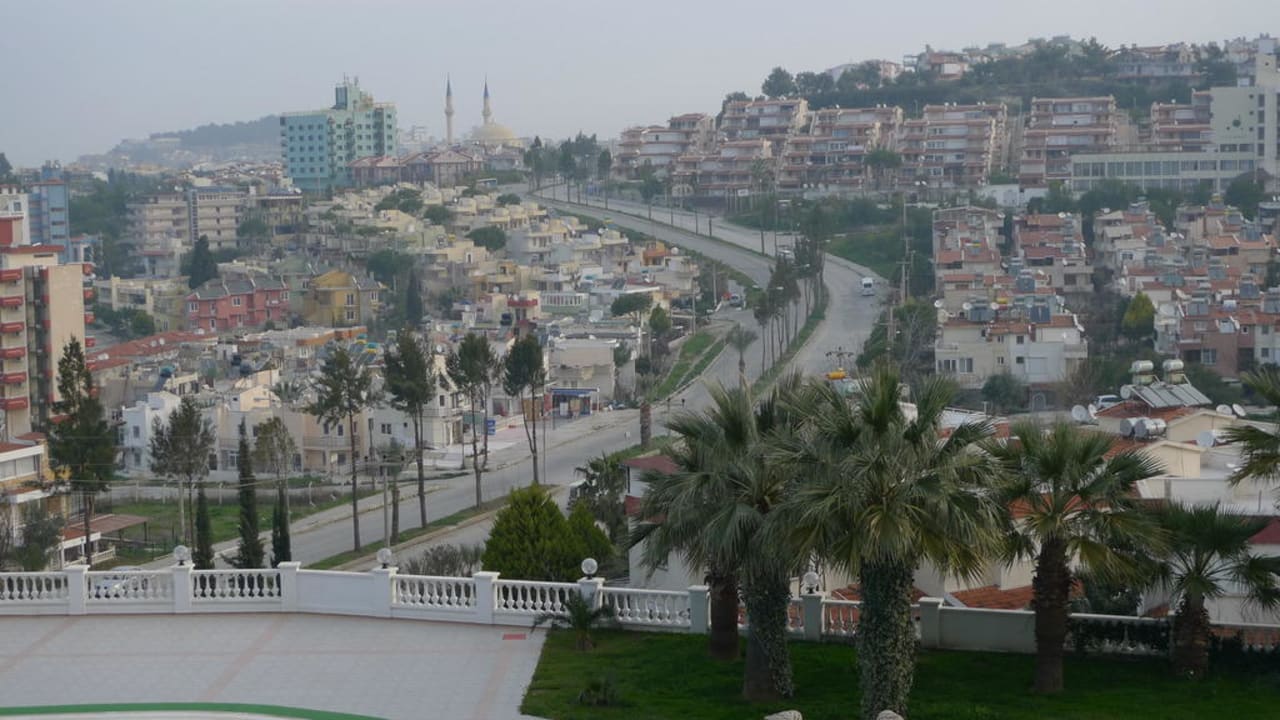 Ausblick vom Balkon - die Stadt Hotel Palmin
