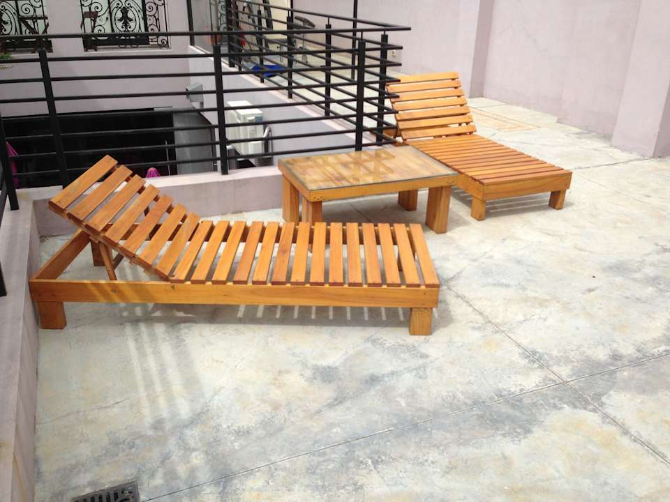 Die einzigen 2 Liegen für das SPA Las Cepas Hotel de Cata & Relax