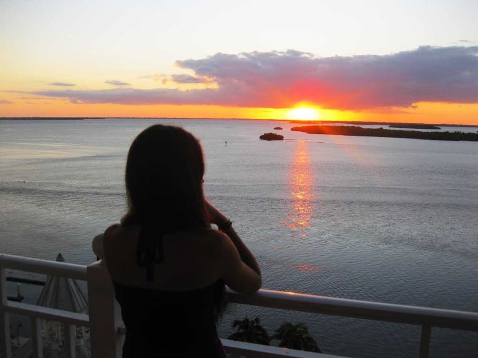 Ausblick vom Balkon - Meerseite Hotel Sanibel Harbour Marriott Resort & Spa
