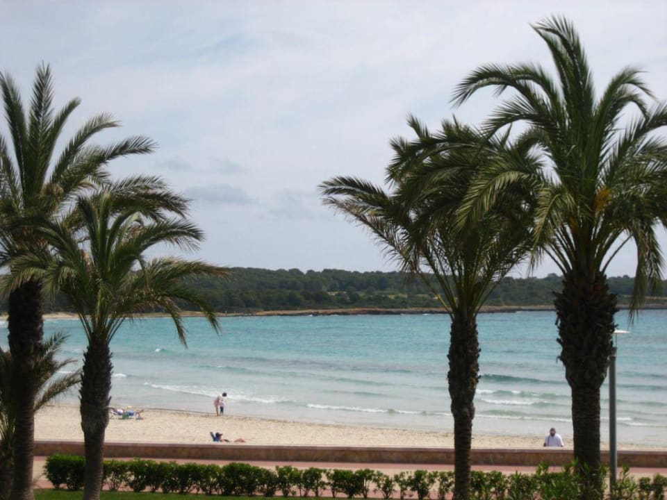 Blick vom Balkon aufs Meer Hipotels Mediterraneo