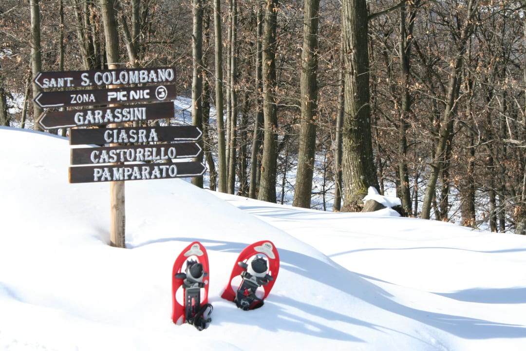 Trails for snowshoeing Ferienhaus Il Gril Avocat
