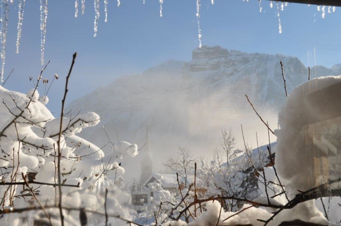 Blick auf unseren Hausberg Kanisfluh Apartment Angelika