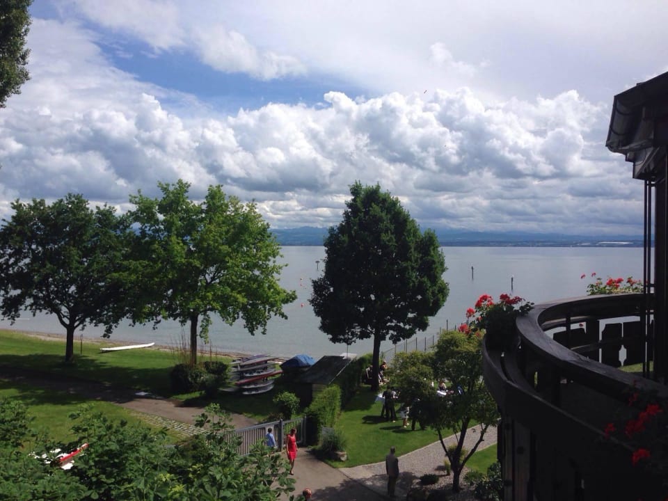 Blick vom BK auf den See Hotel Heinzler am See