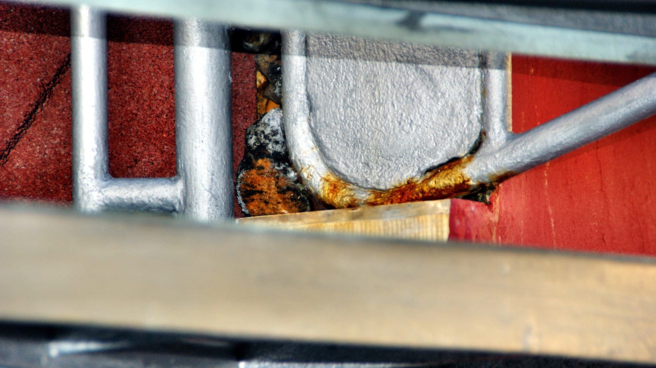 Treppe zu den Rutschen Hotel Orfeus Park