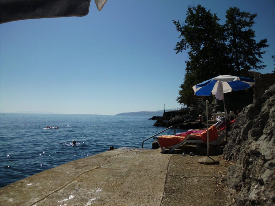 Blick nach rechts Hotel Excelsior - Liburnia