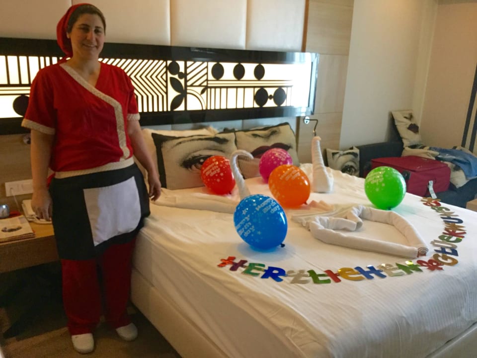 Bettdeko zum Geburtstag Hotel Delphin Imperial