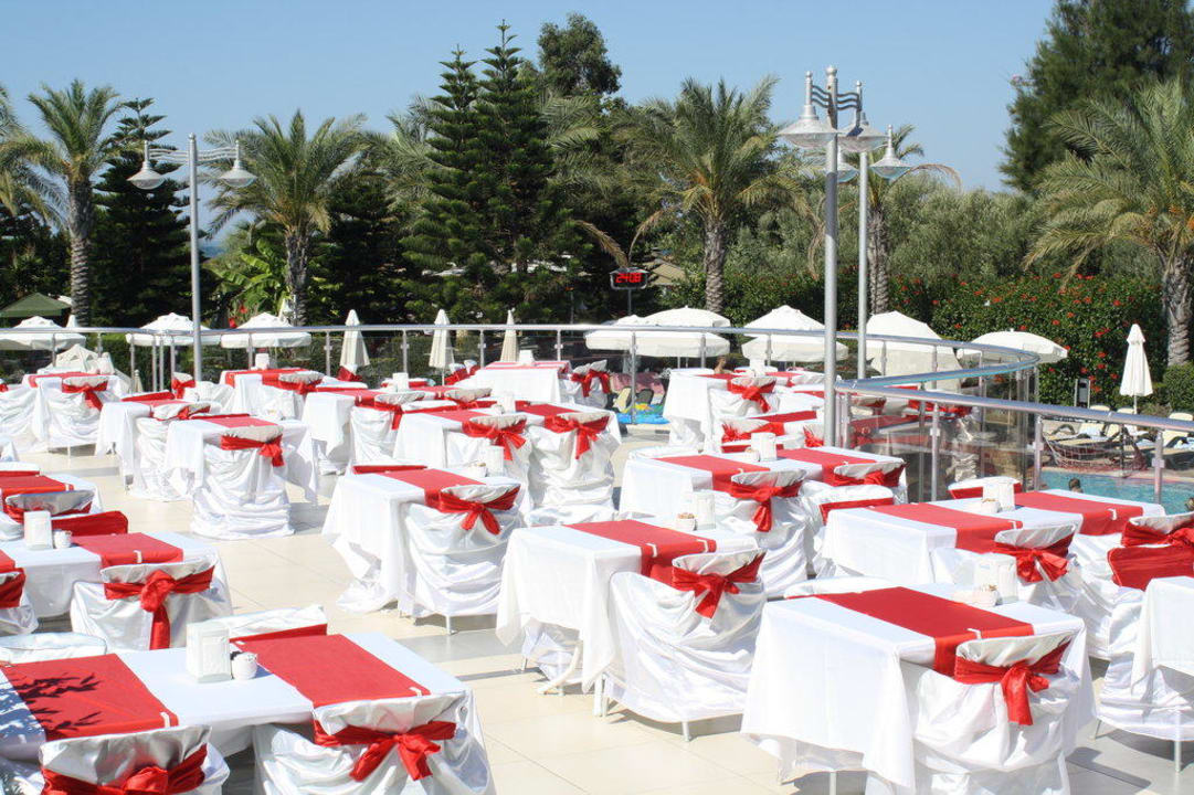 Terrasse Hauptrestaurant - Galaabend Side Sun Hotel