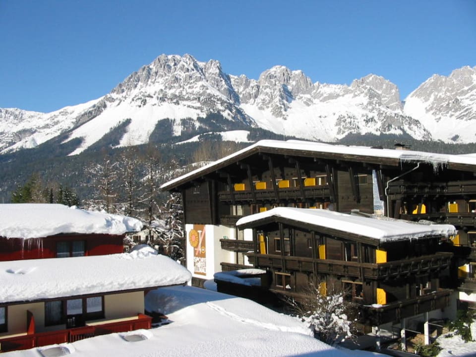 Blick vom Balkon Hotel Hochfilzer