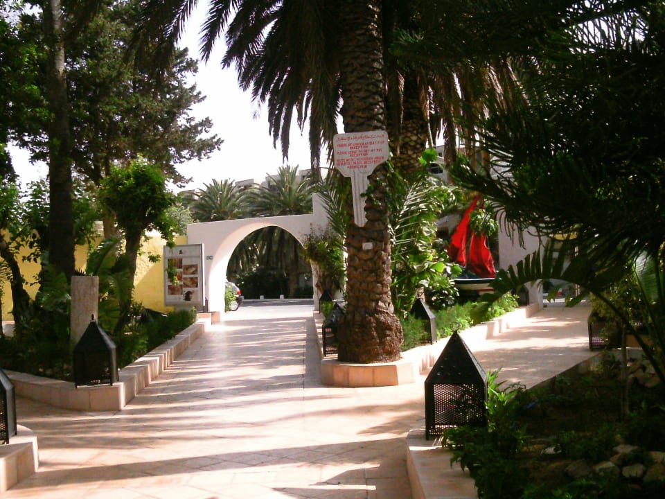 Von Lobby zum Hoteleingang Samira Club
