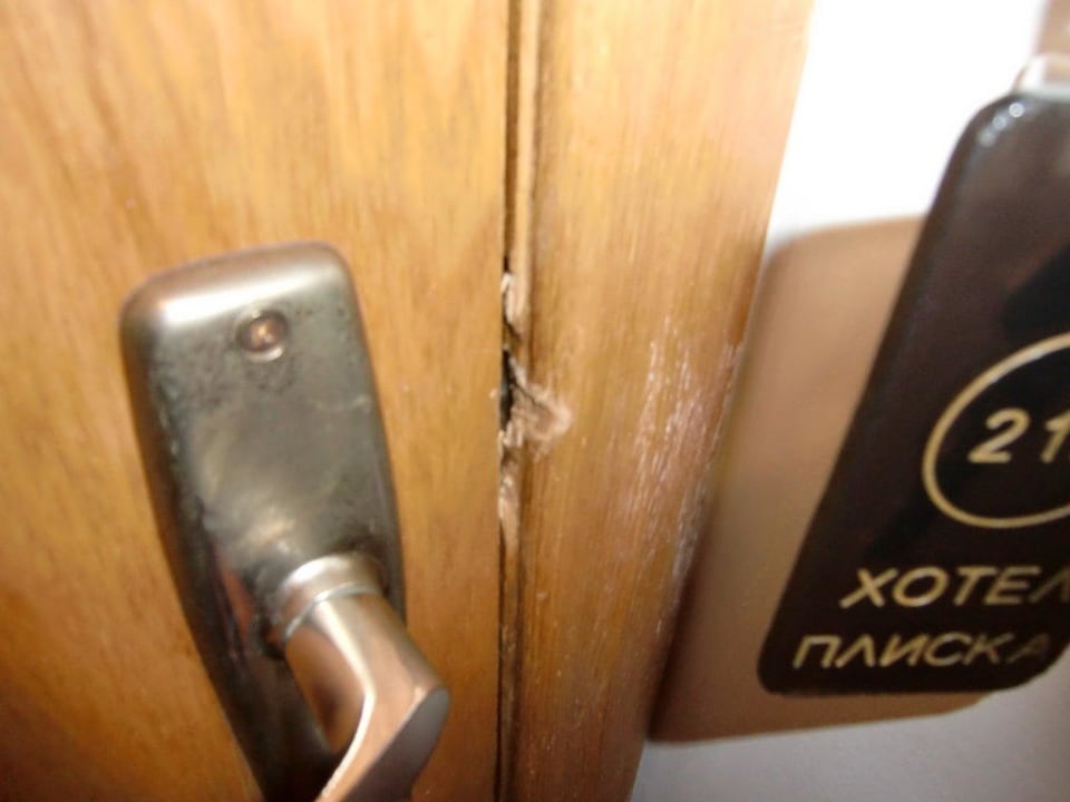 Tür aufgebrochen Hotel Pliska