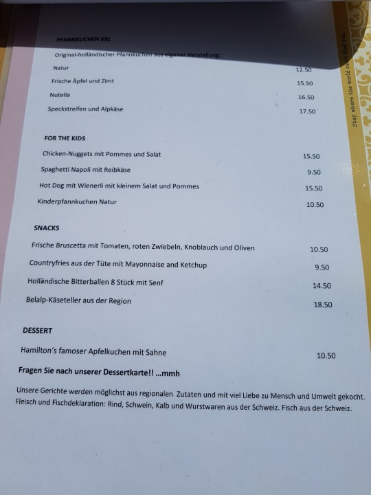 Gastro Berghotel Hamilton Lodge