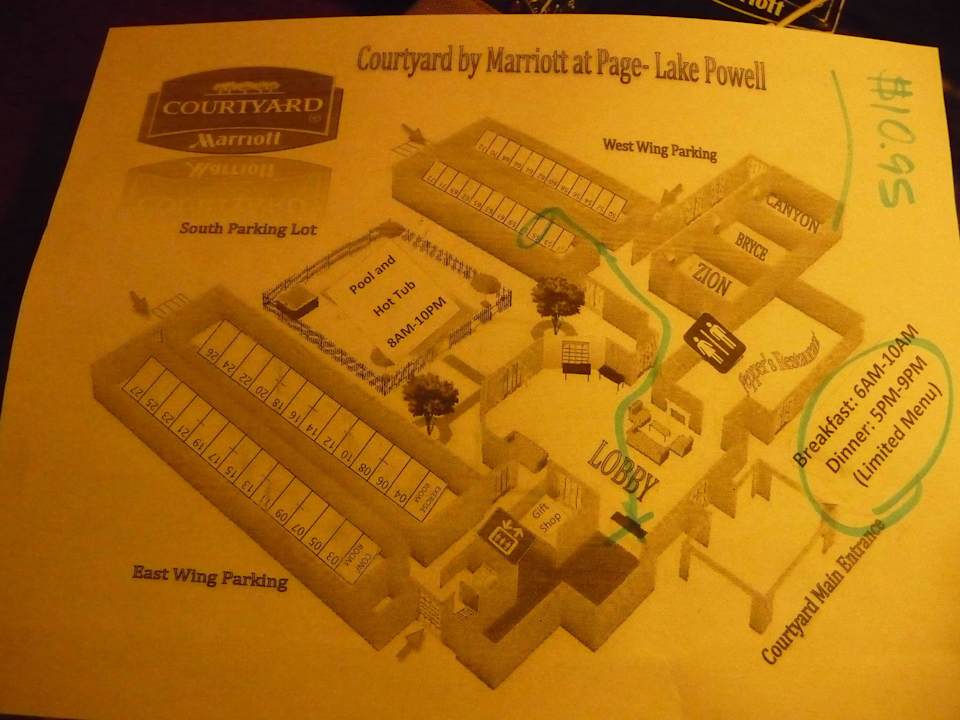 Hotelskizze Courtyard Page at Lake Powell