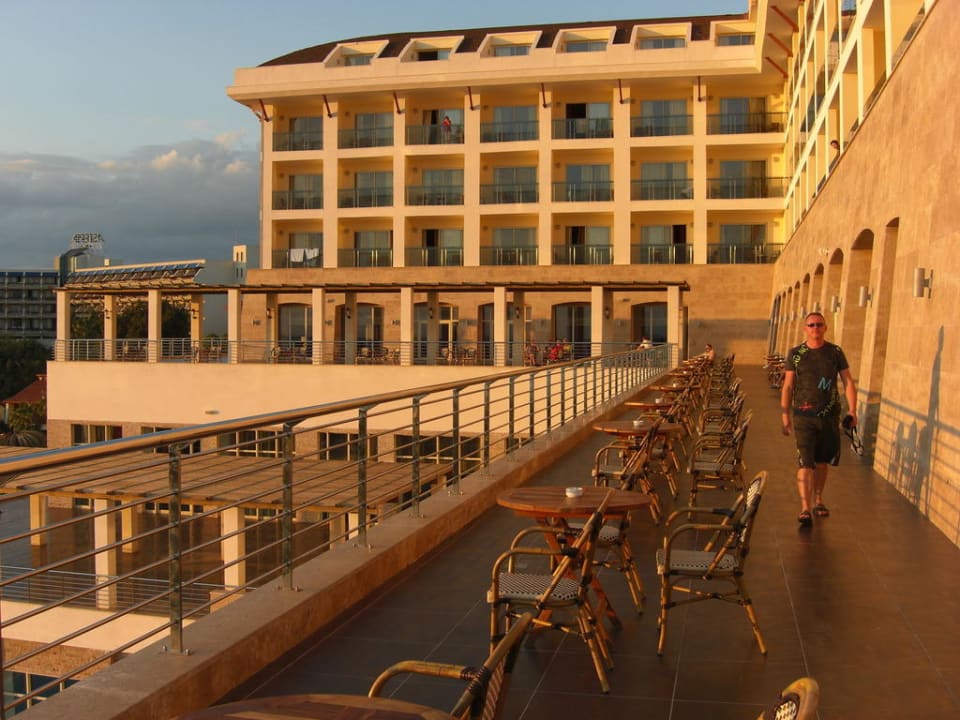 Auf der Terrasse Horus Paradise Luxury Resort & Club