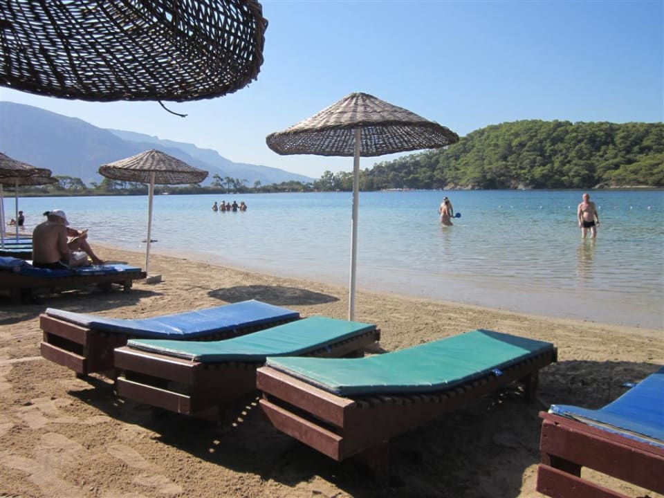 View of the small lagoon and beach Hotel Meri
