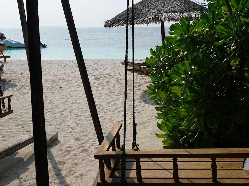 Ausblick von der Terrasse NH Collection Maldives Reethi Resort