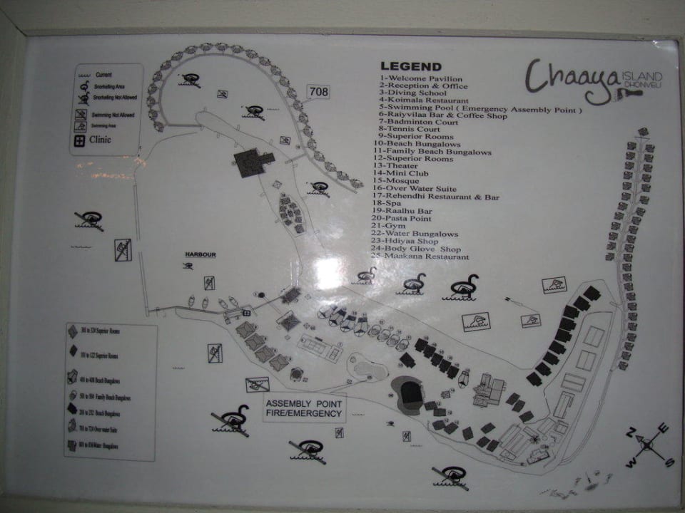 Karte von der Insel Cinnamon Dhonveli Maldives