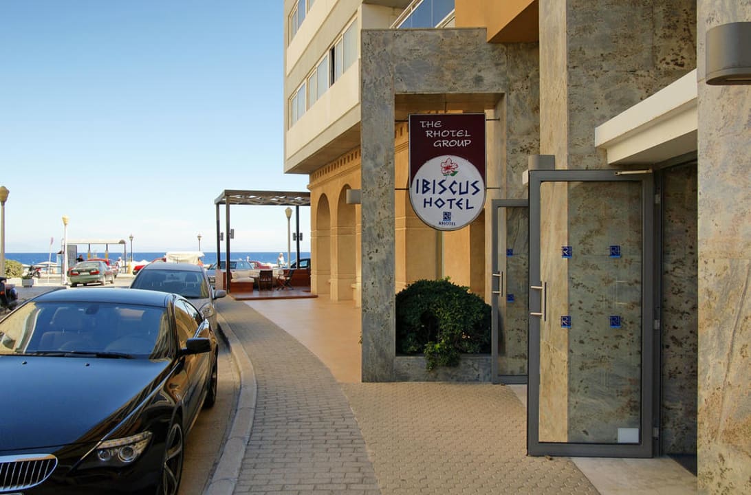 Haupt-Eingang Ibiscus Hotel Rhodos