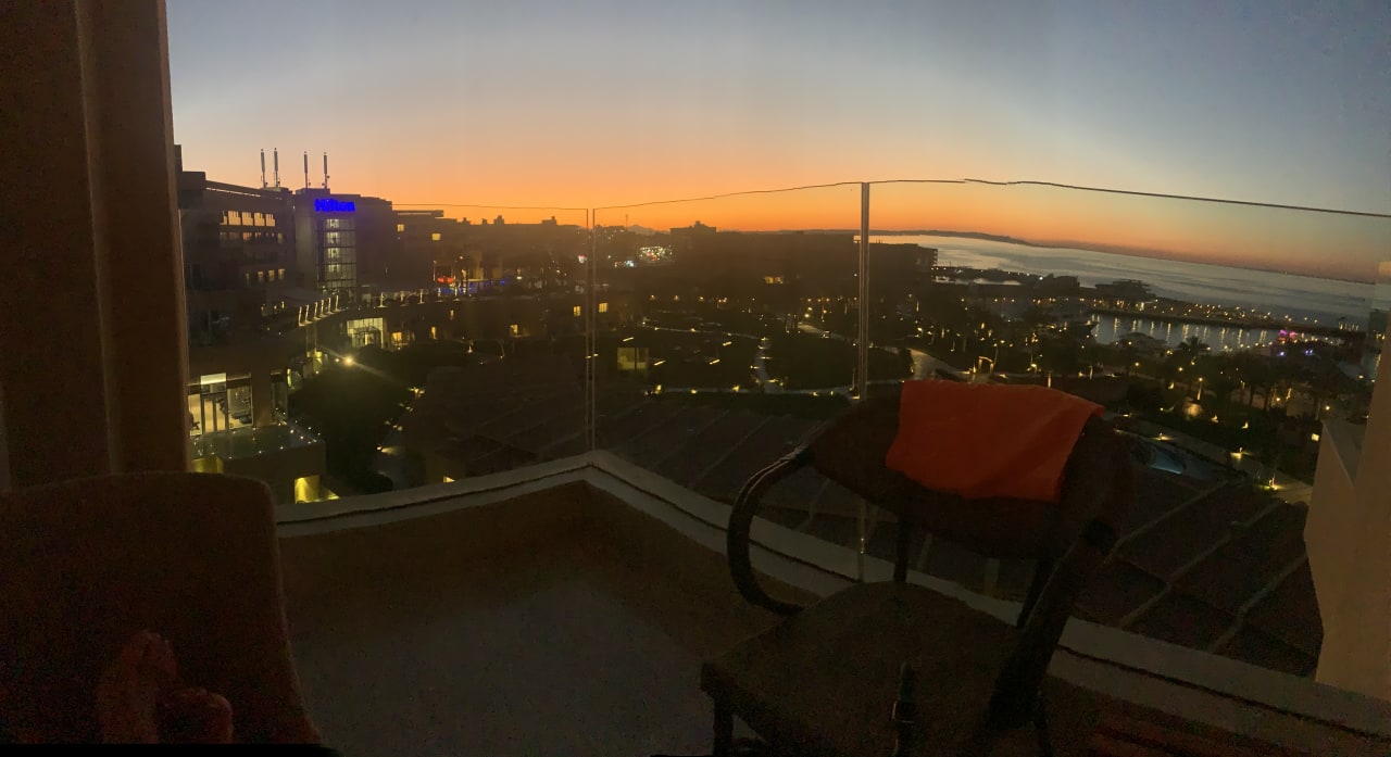 Ausblick Hilton Hurghada Plaza