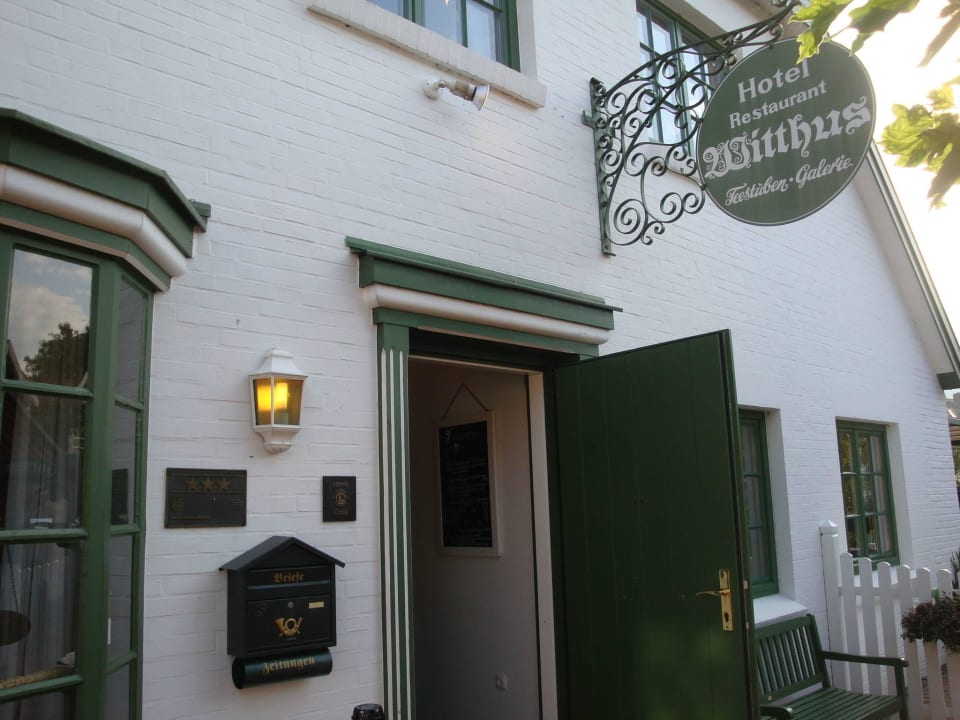 Der Eingangsbereich zum Restaurant und zur Rezepti Hotel Witthus