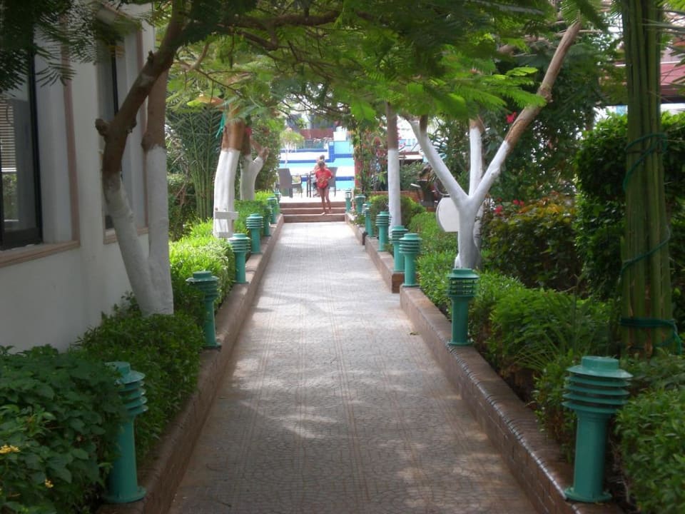 Weg zum Strand Sand Beach Hotel Hurghada