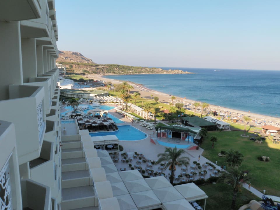 Blick aus Zimmer 1504 Rodos Palladium Leisure & Wellness