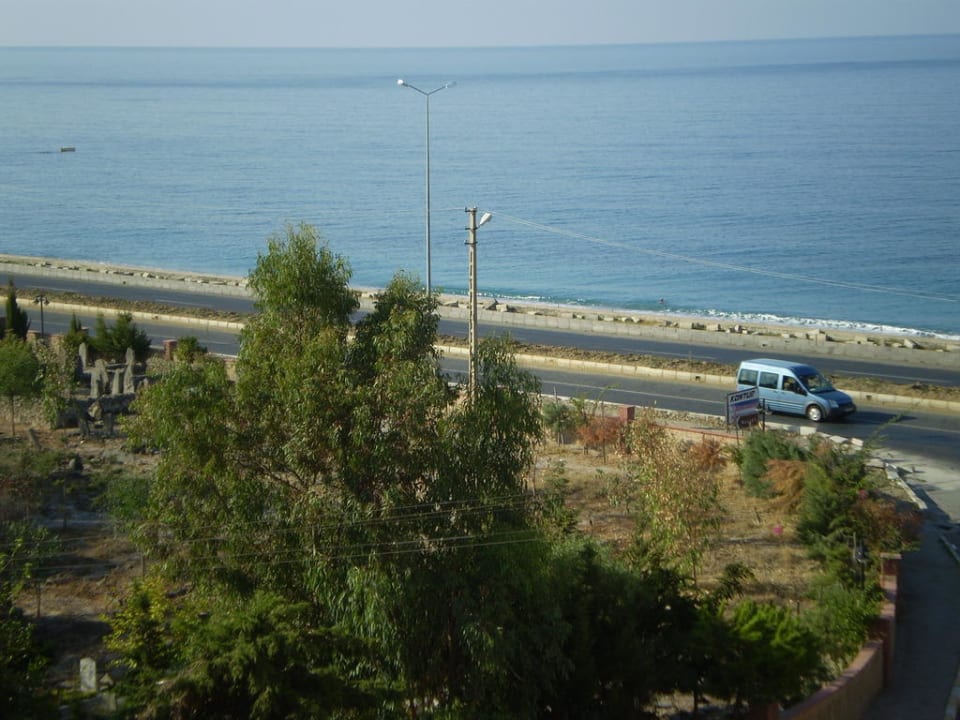 Blick vom Balkon zum Meer Doris Aytur Hotel