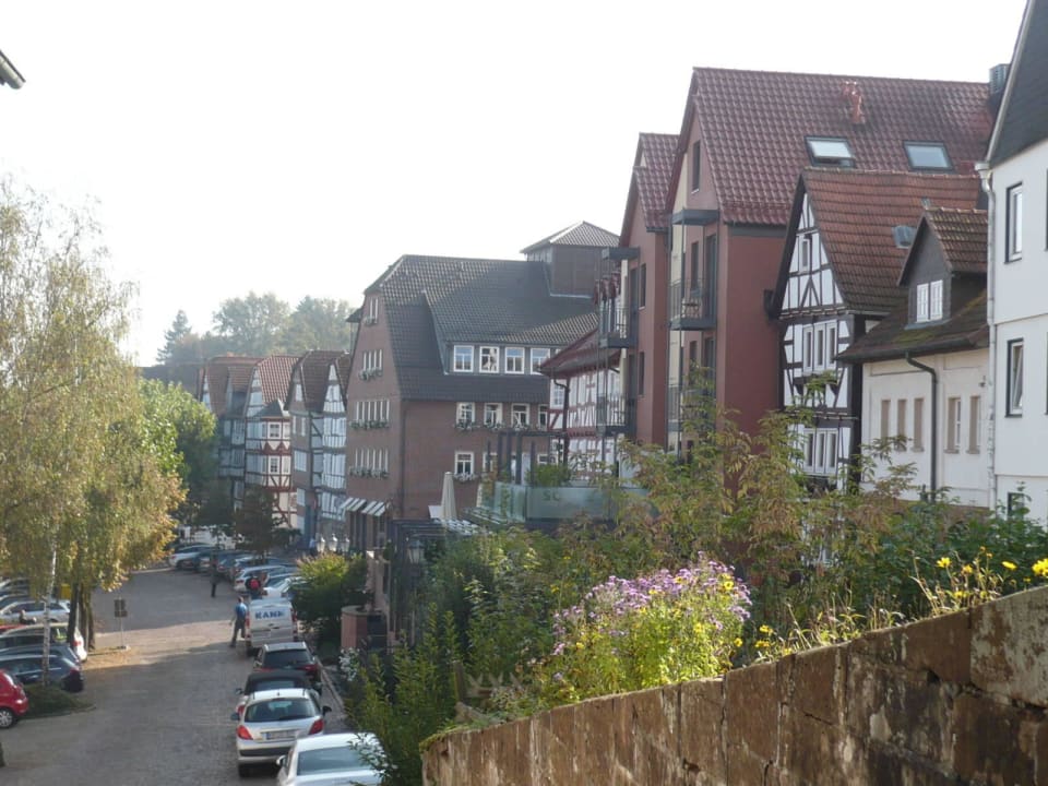 Strasse zum Hotel Hotel Die Sonne Frankenberg