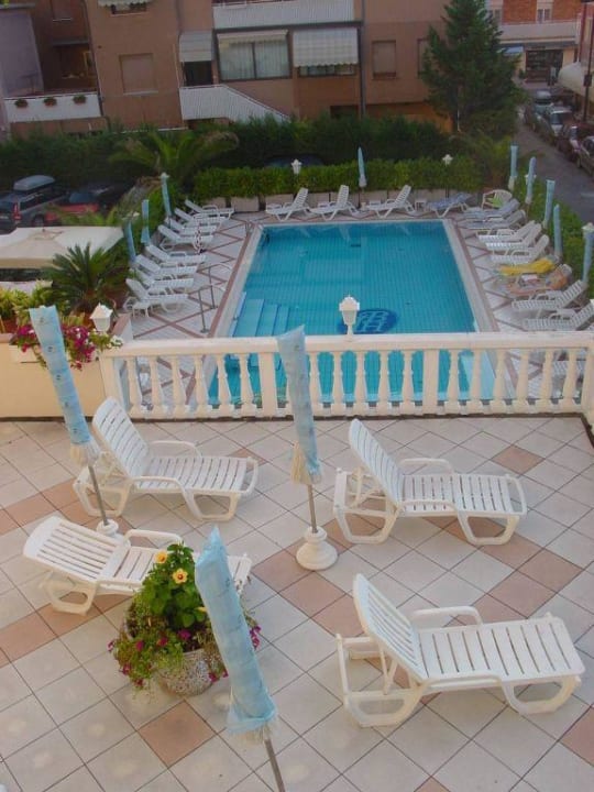 Swimming-Pool von Hotelterrasse Hotel International Beach