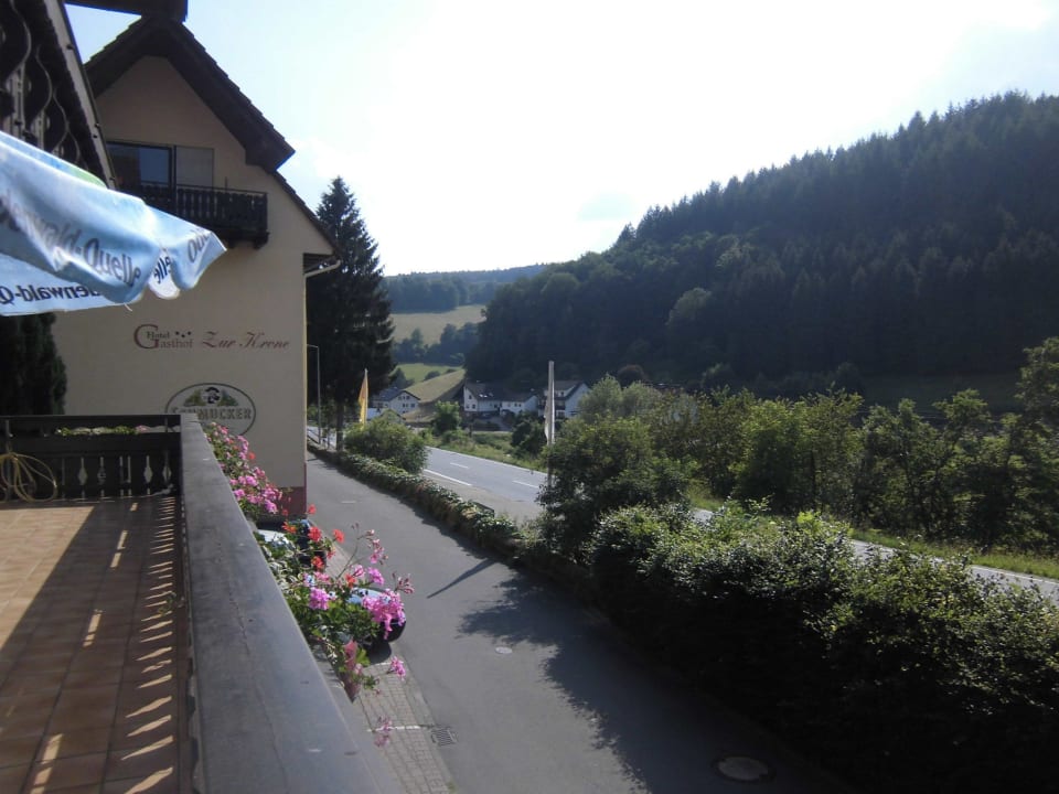 Blick von unserem Balkon Hotel Gasthof Zur Krone