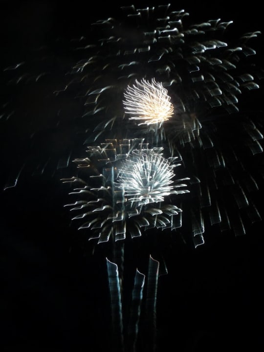 Silvester hinter dem Hotel Fairmont Bab Al Bahr