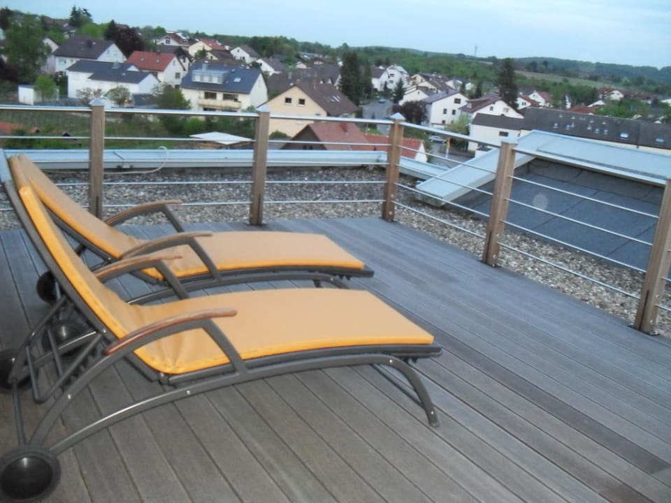 Außenterrasse Sauna Best Western Plus Palatin Kongresshotel