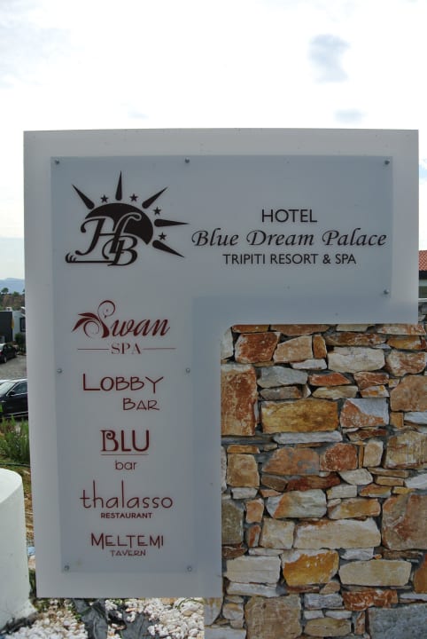 Eingangsschild Blue Dream Palace